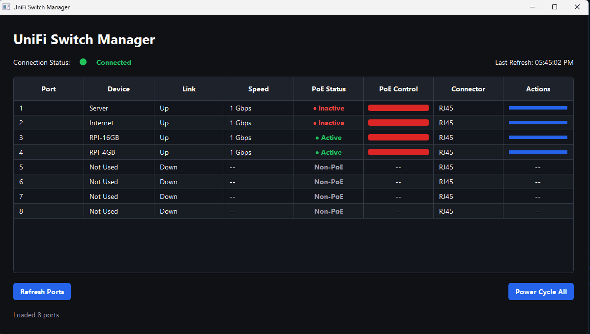 UniFi Switch Automation